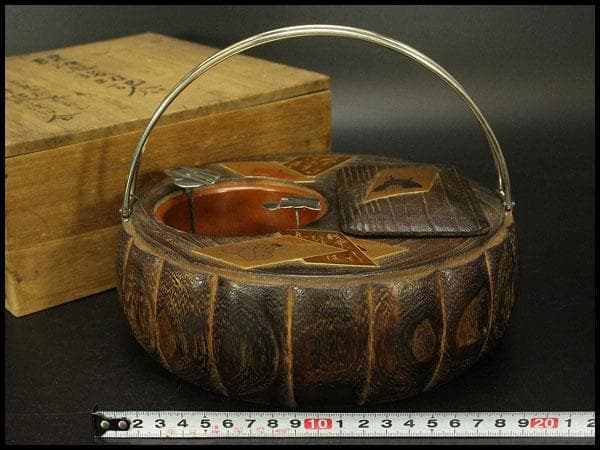 百人一首 蒔絵 煙草盆(ZE467)