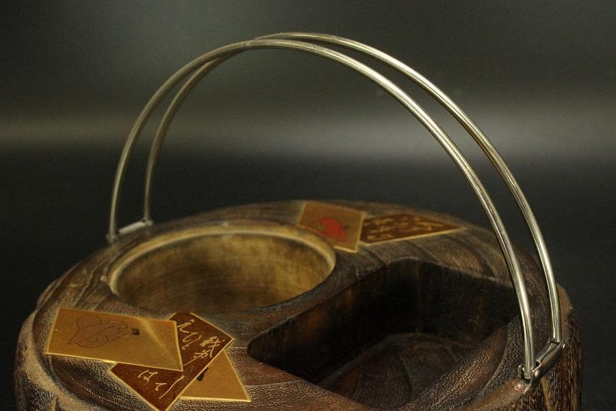 百人一首 蒔絵 煙草盆(ZE467)