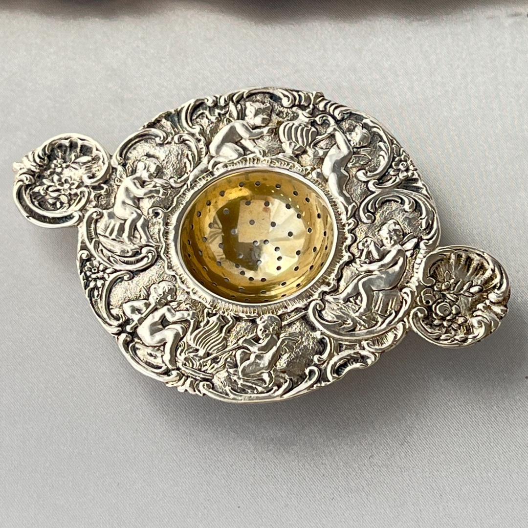 【ドイツ】 天使のティーストレナー【純銀】