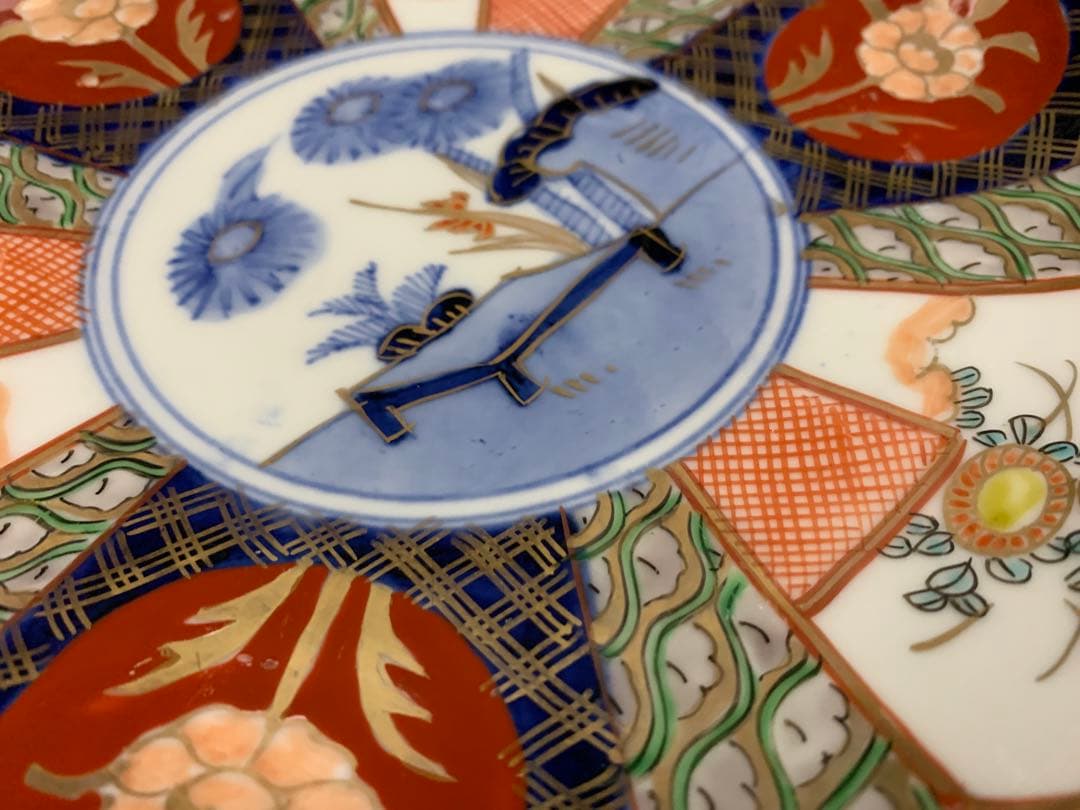 risa古伊万里　色絵金彩　七寸皿　5枚　古美術　時代器