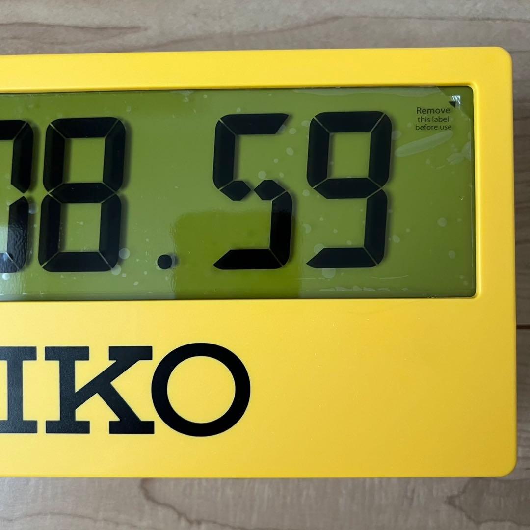 SEIKO デジタル時計 イエロー セイコー スポーツタイマークロック レア