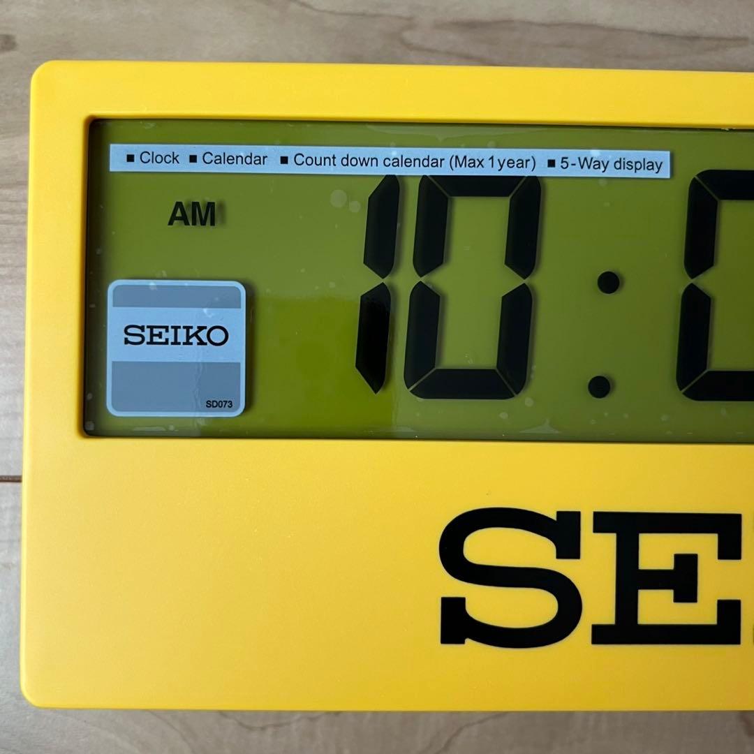 SEIKO デジタル時計 イエロー セイコー スポーツタイマークロック レア