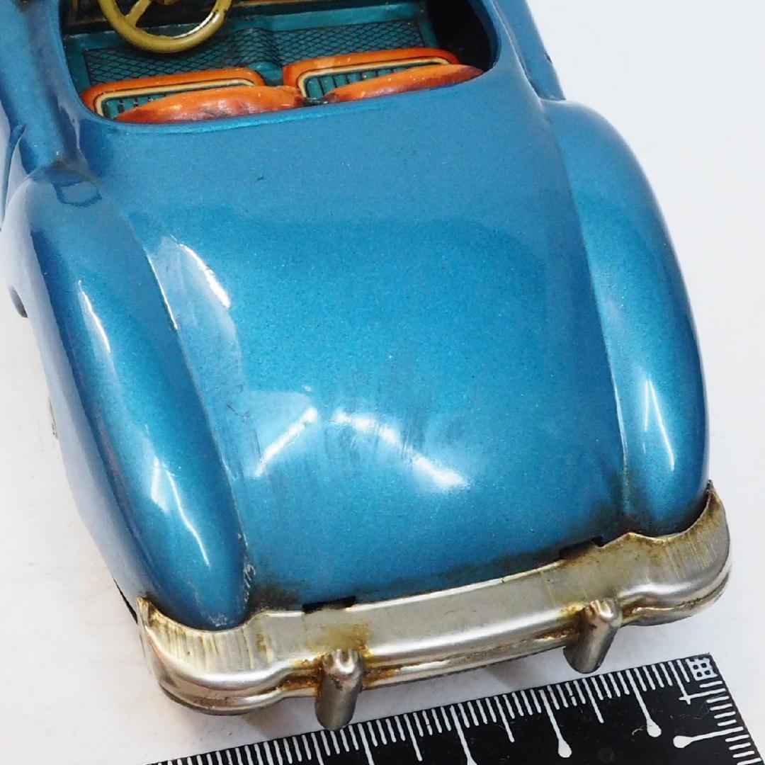 旧バンダイ【MGA 1600クーペ青ブルー 小】ブリキtin toy car箱無