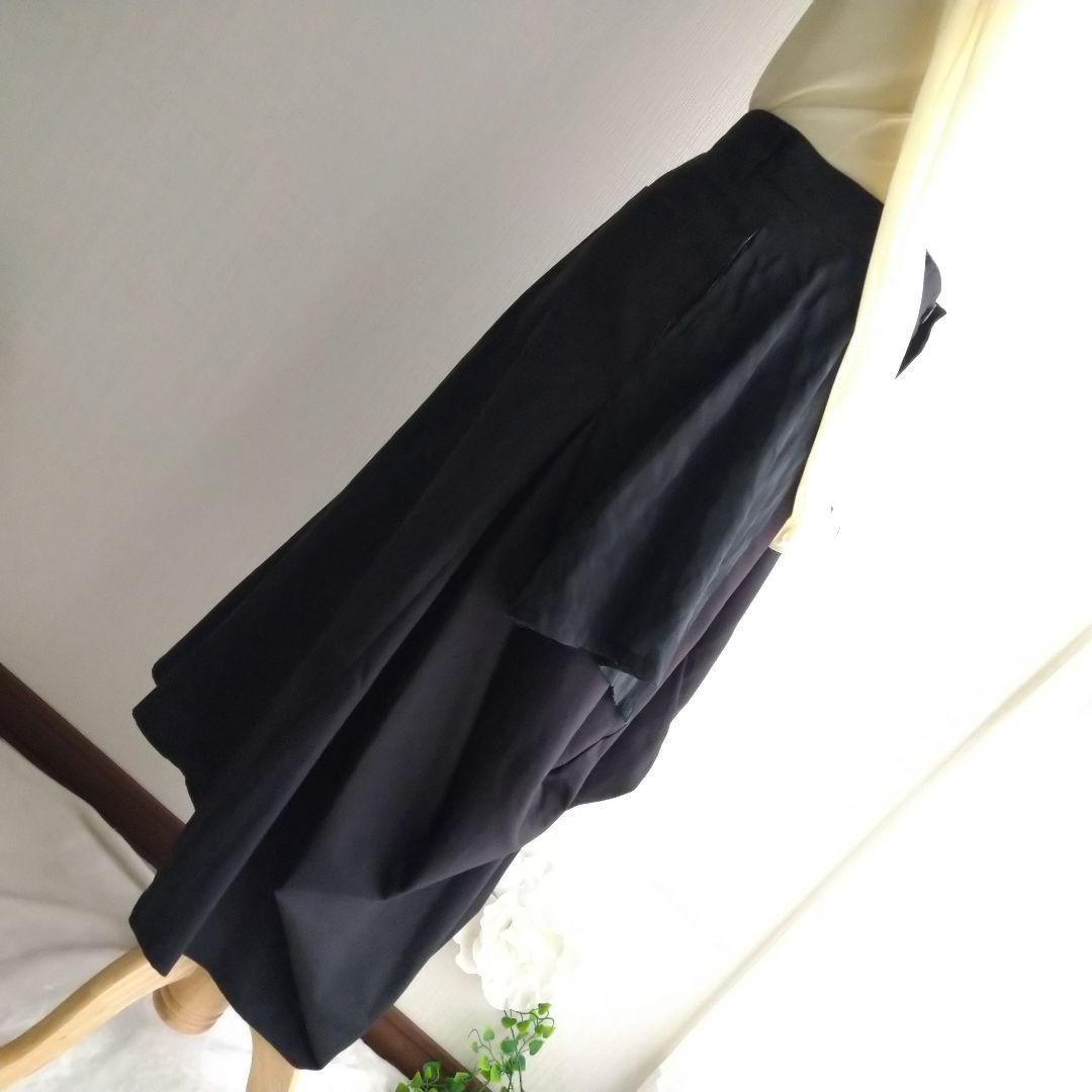 エイチナオト サルエルパンツ ワイドレッグ デザインパンツ チドリ 黒