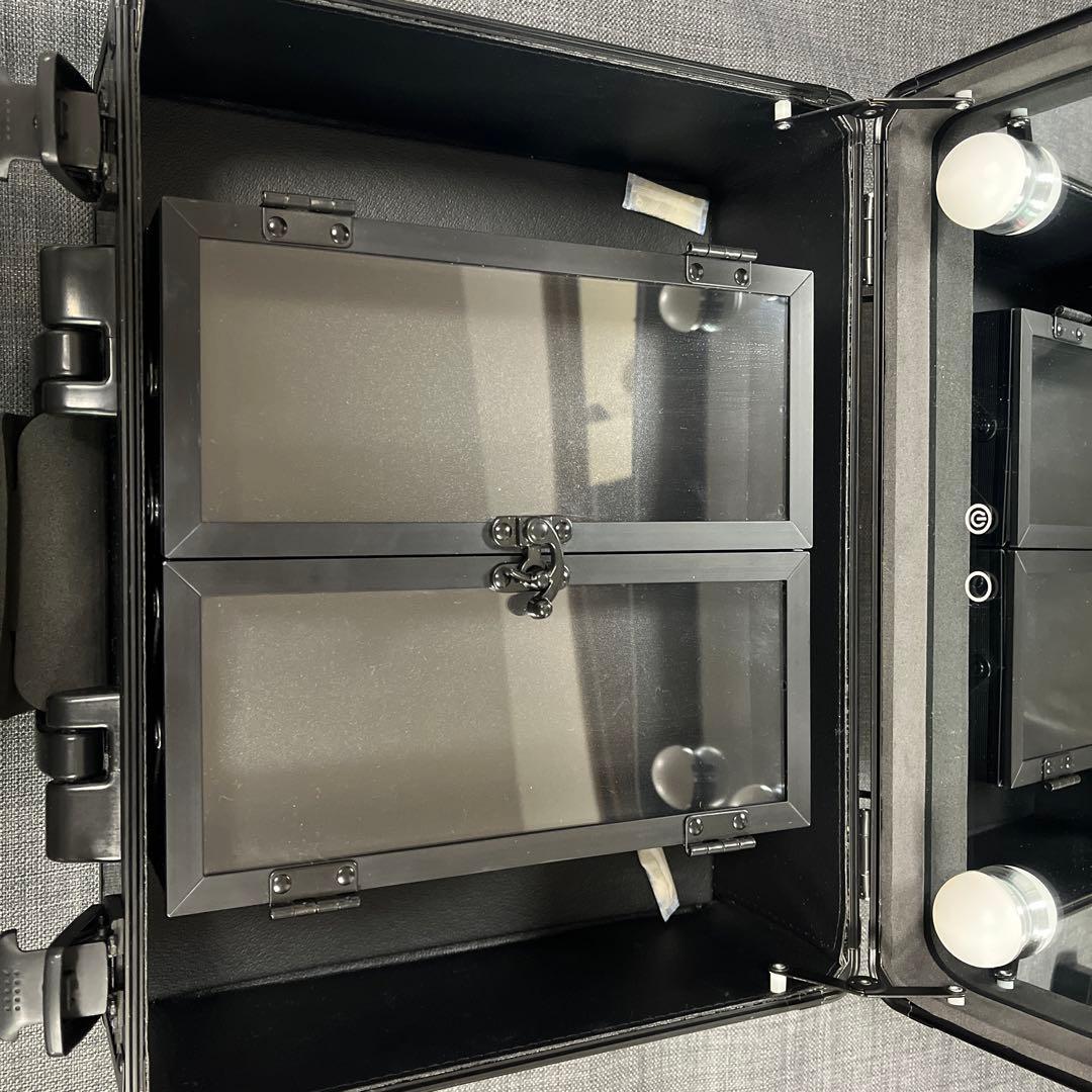 Francfranc ヴァリーズ　 ハリウッドボックスS 黒ケース 仕切り付き