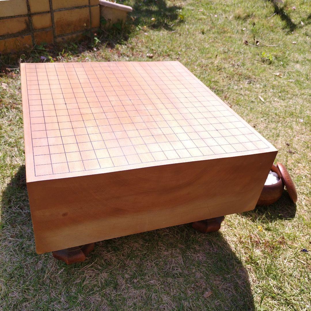 囲碁セット【碁盤　碁石】脚付 蛤 那智黒 碁盤