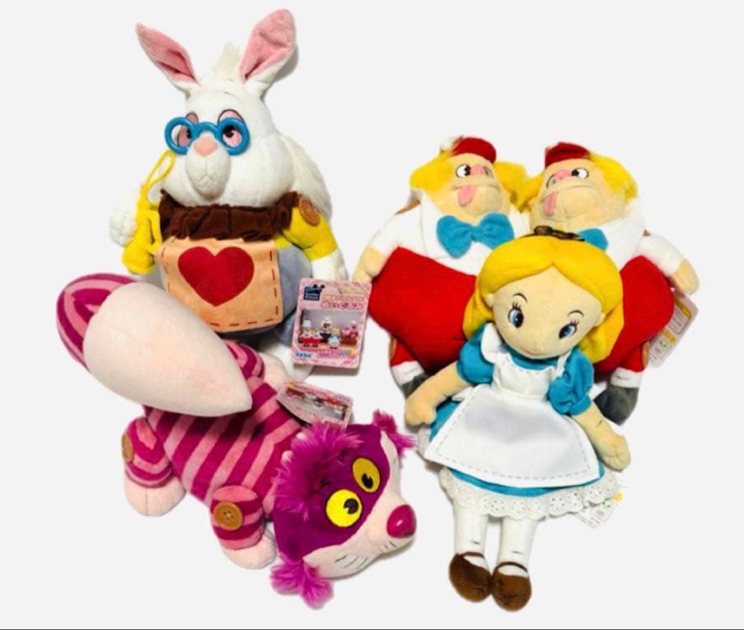 不思議の国のアリス ぬいぐるみセット 全4種フルコンプ