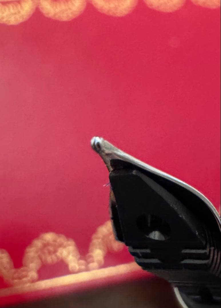 Cartier 万年筆 プラチナフィニッシュ　ゴドロン　ケース付きカルティエ