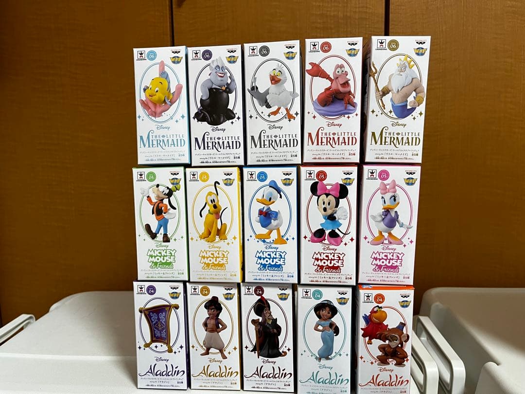 ディズニー　ワーコレ　ワールドコレクタブルフィギュアセット　コンプリート