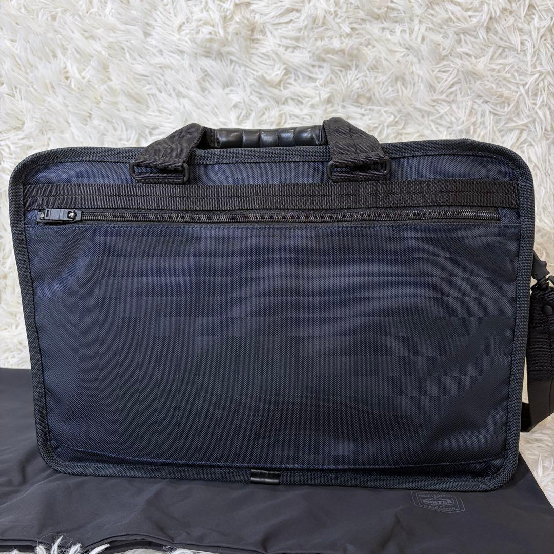 【新品同様】現行 PORTER×αGEL 2way ビジネスバッグ ネイビー
