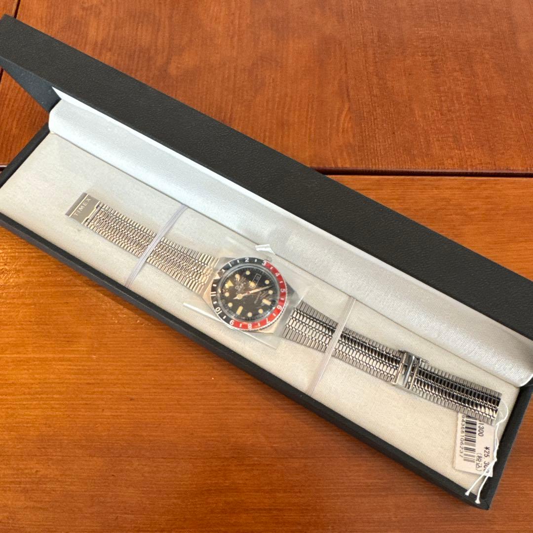 Q TIMEX ブラック x レッド　tx-tw2u61300