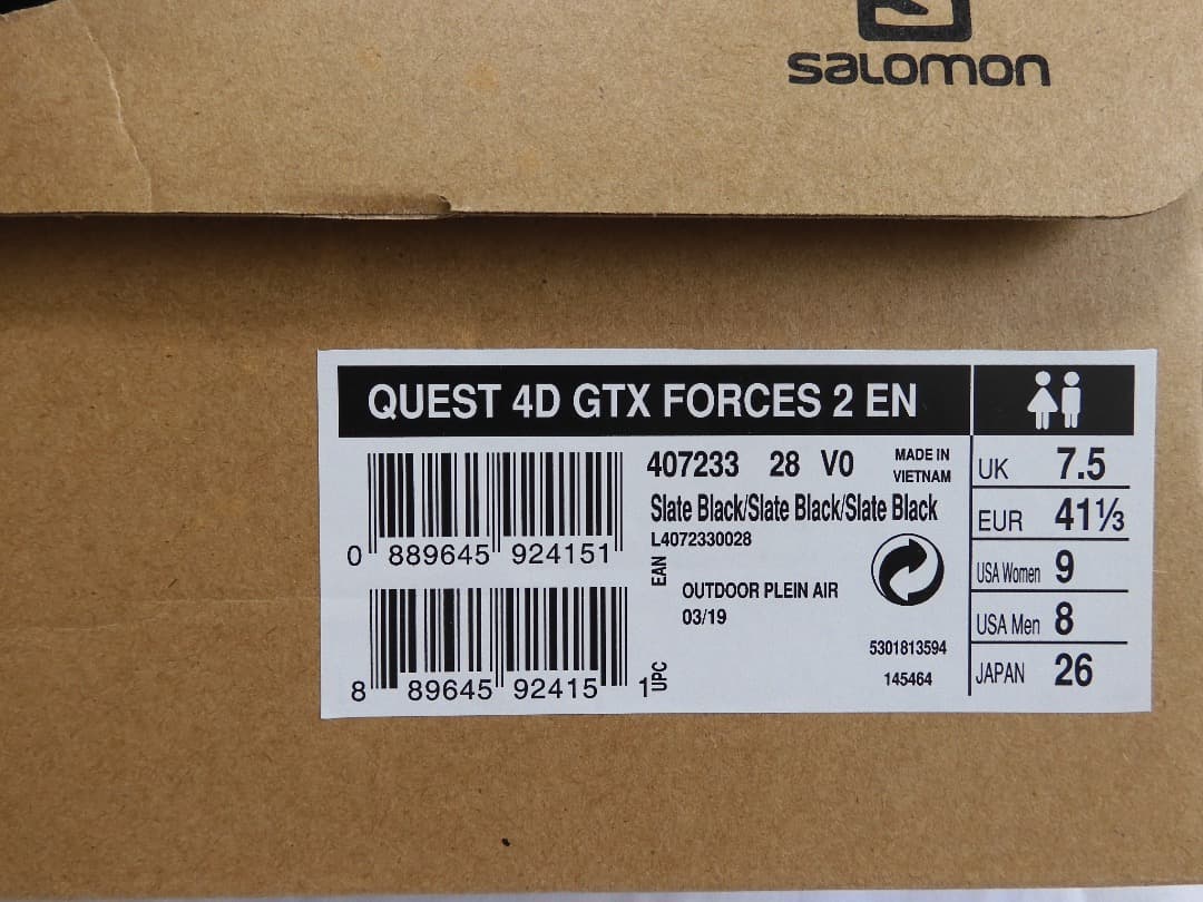 サロモン ゴアテックスブーツ Salomon Quest 4D サイズ 26cm