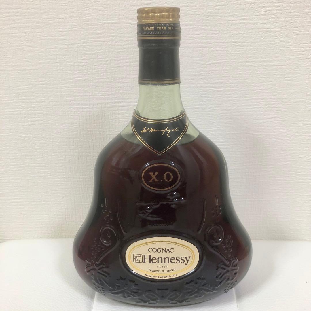 古酒　Hennessy XO ブランデー　金キャップ　グリーンボトル