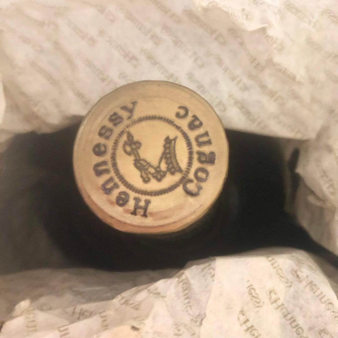 古酒　Hennessy XO ブランデー　金キャップ　グリーンボトル