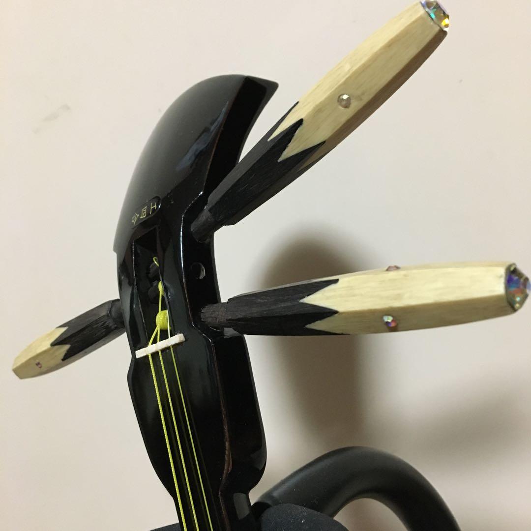 三線昭和当時物/ユシギ/真壁/ 本皮一枚張り 貴重