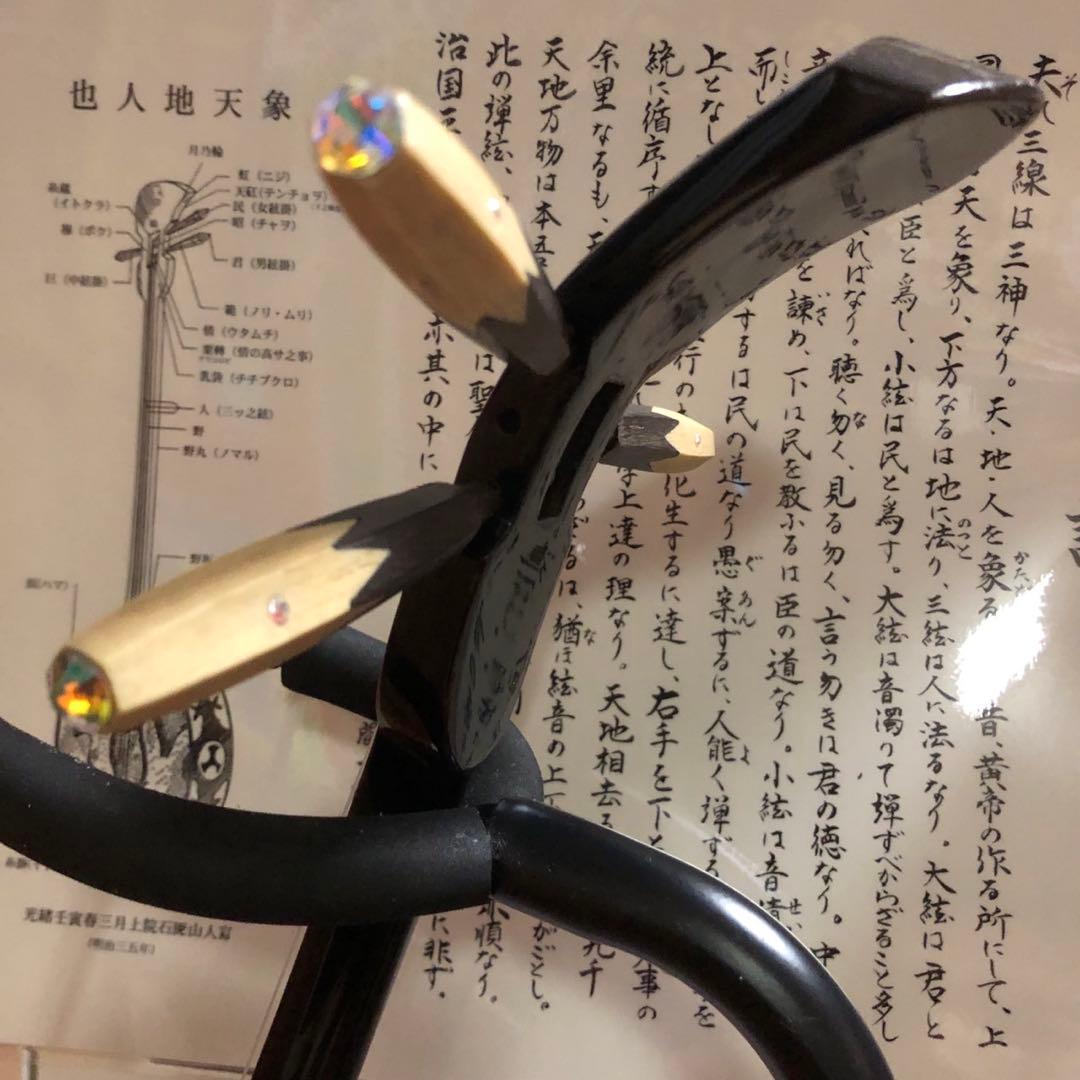 三線昭和当時物/ユシギ/真壁/ 本皮一枚張り 貴重