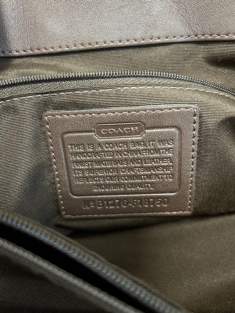 COACH ショルダーバッグ シグネチャー ブラウン
