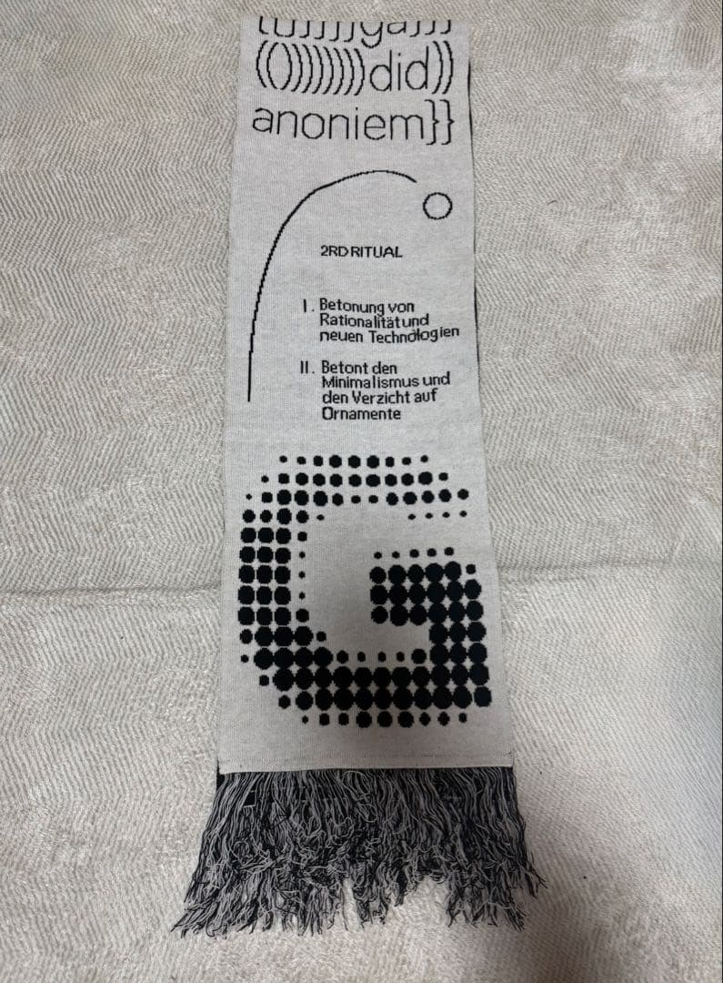 gadid anoniem GUERIN / BLACK ブラック マフラー