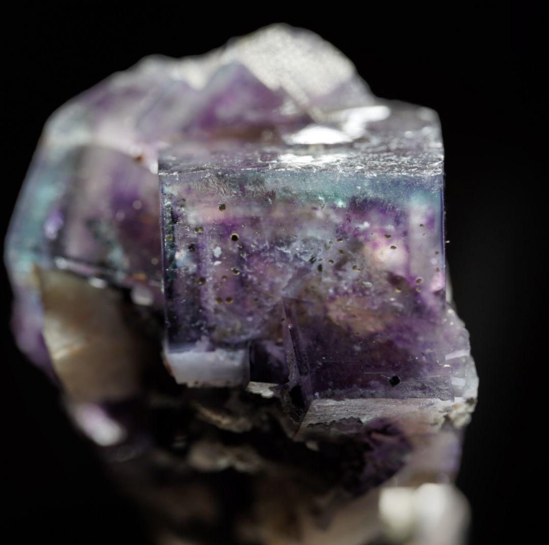 バイカラー ヤオガンシャン フローライト 鉱物標本 蛍石