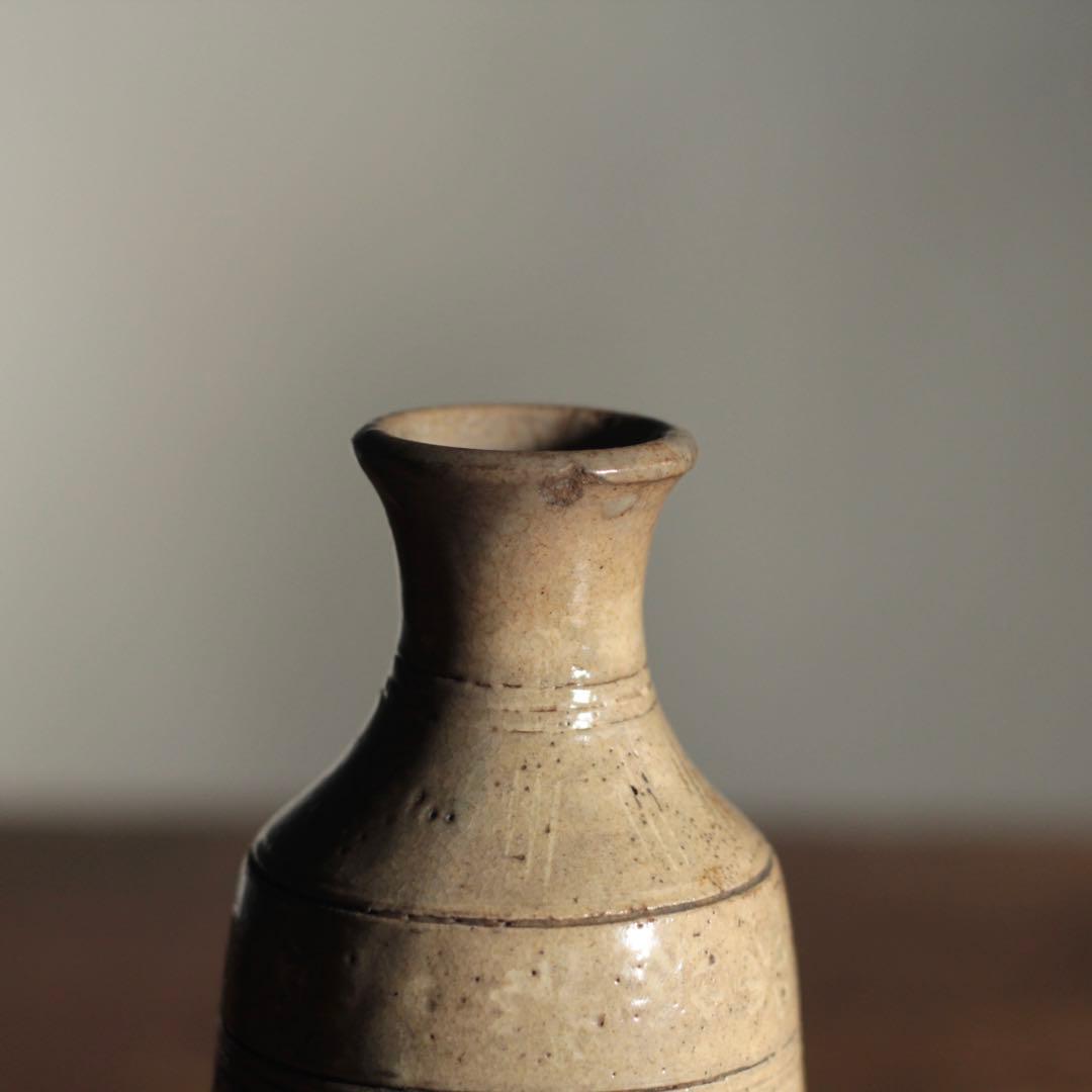 美濃 彫文 徳利 江戸時代 古美術 古道具 アンティーク 酒器