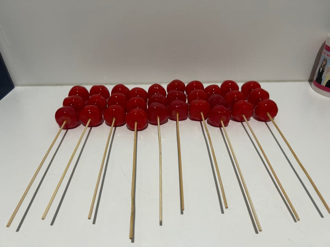 ALOHA　本物そっくり✨いちご飴 タンフル　食品サンプル 10本セット