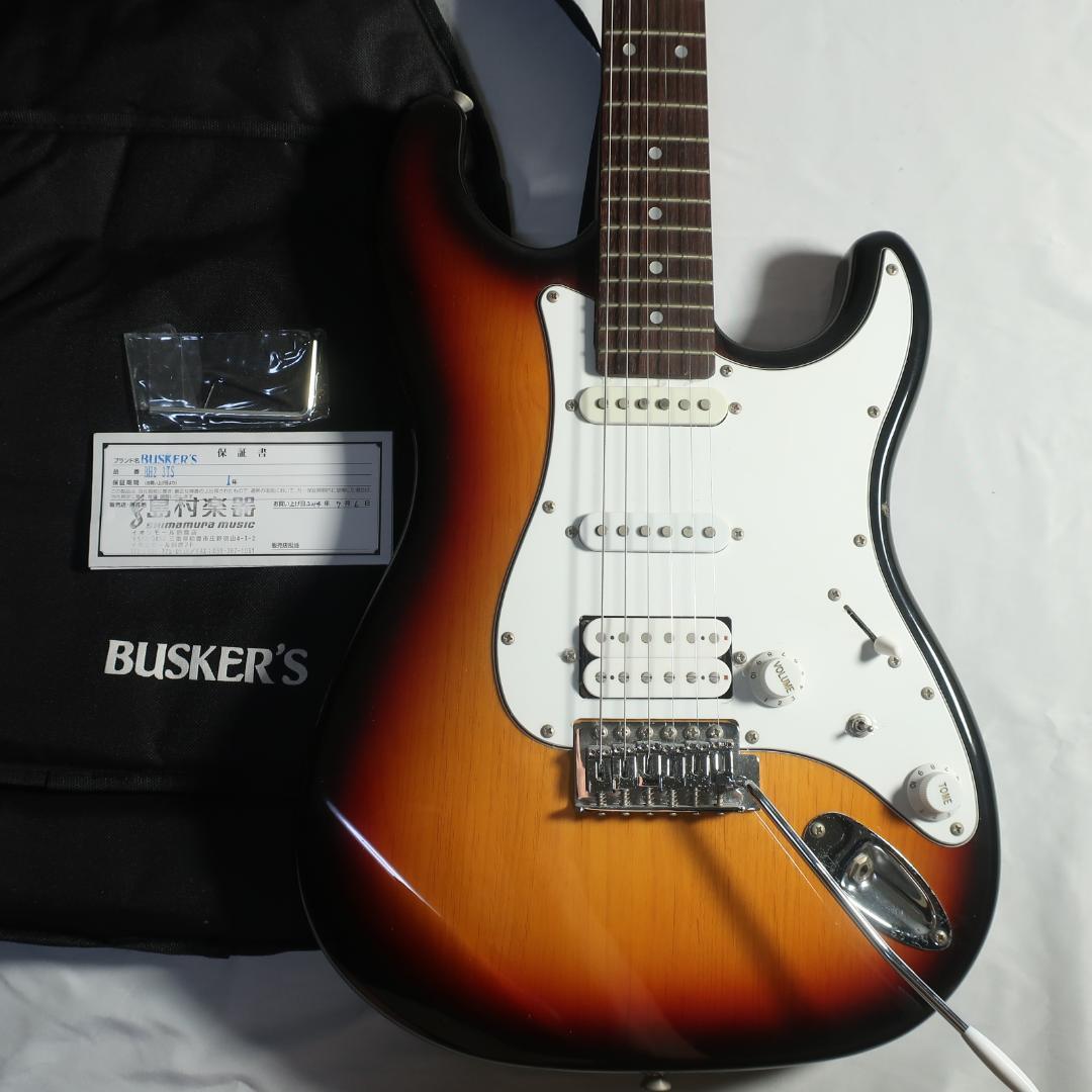 段BUSKER'S BH2 3TS エレキギター ケース付 タップスイッチ搭載