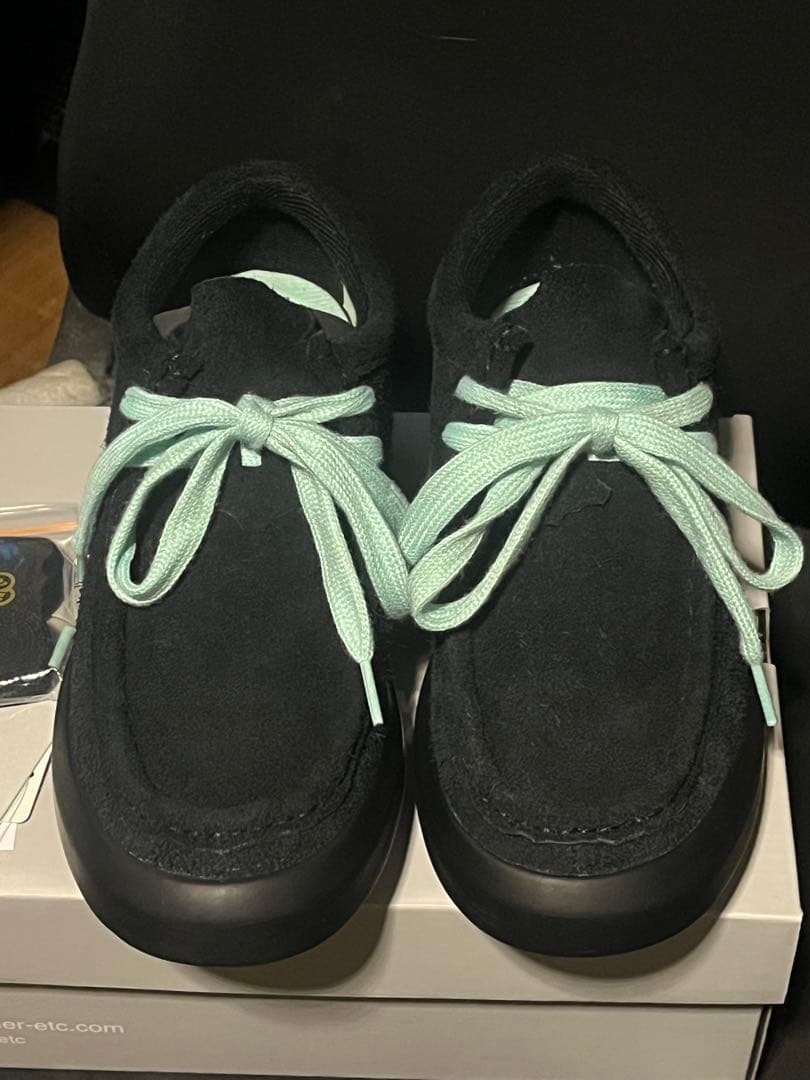 anytee wander etc. カジュアルシューズ 黒/ミント　27.0