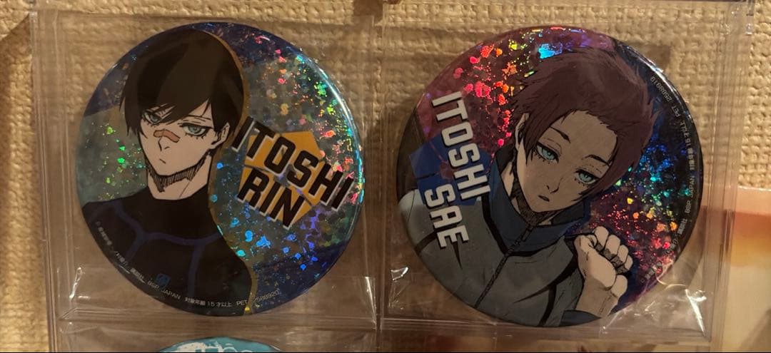 ブルーロック ホログラム缶バッジ セガ池袋GiGO先行バージョン 糸師凛