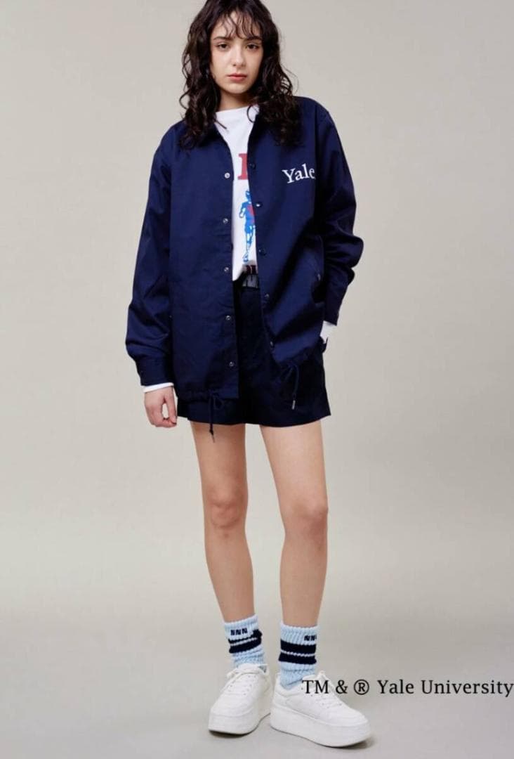 未使用 NBB WEEKEND カレッジ コーチジャケット 1 ネイビー