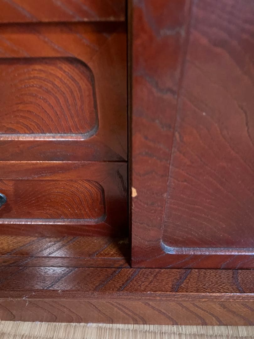 桃　茶箪笥　昭和レトロ