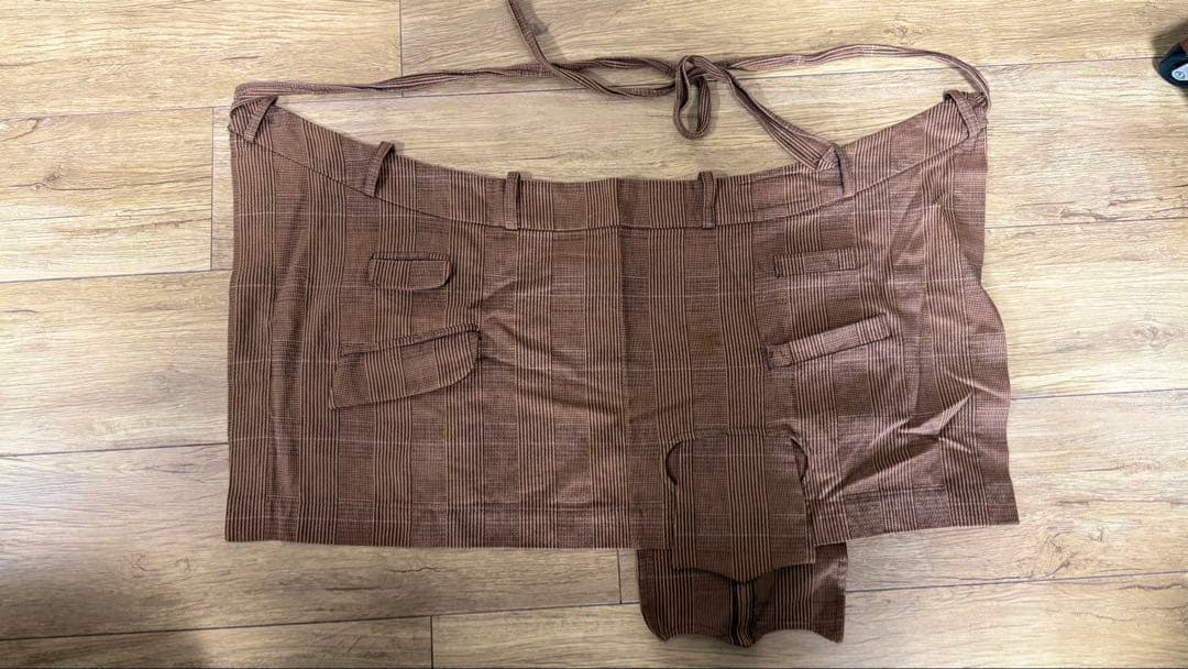 ネメス nemeth エプロン チェック柄 前掛け