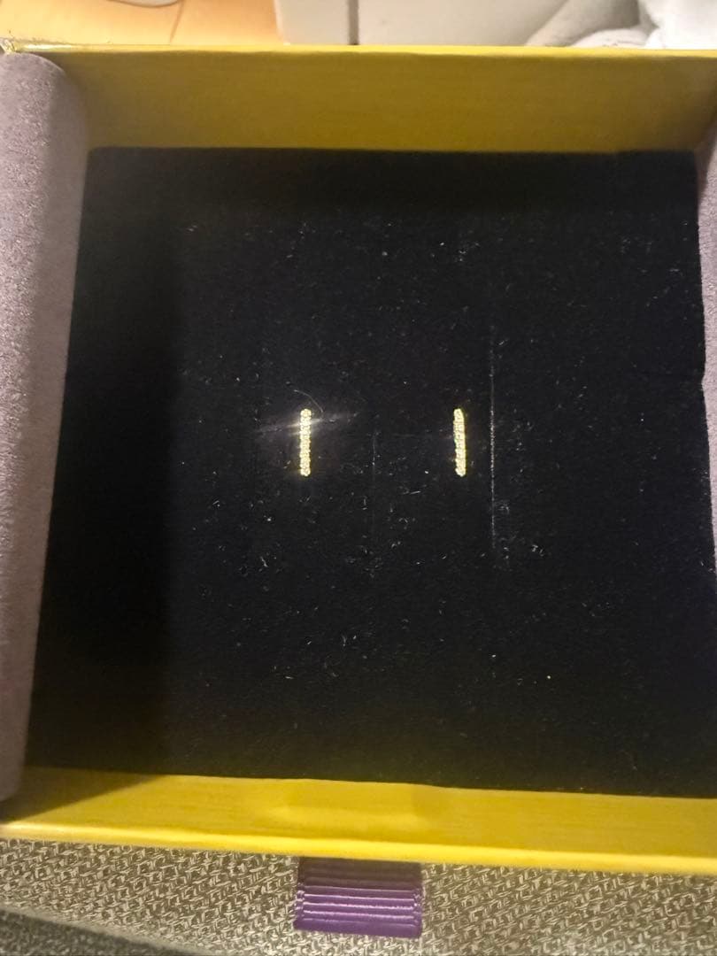 【新品未使用】hirotaka ステープル ダイヤモンド ピアス