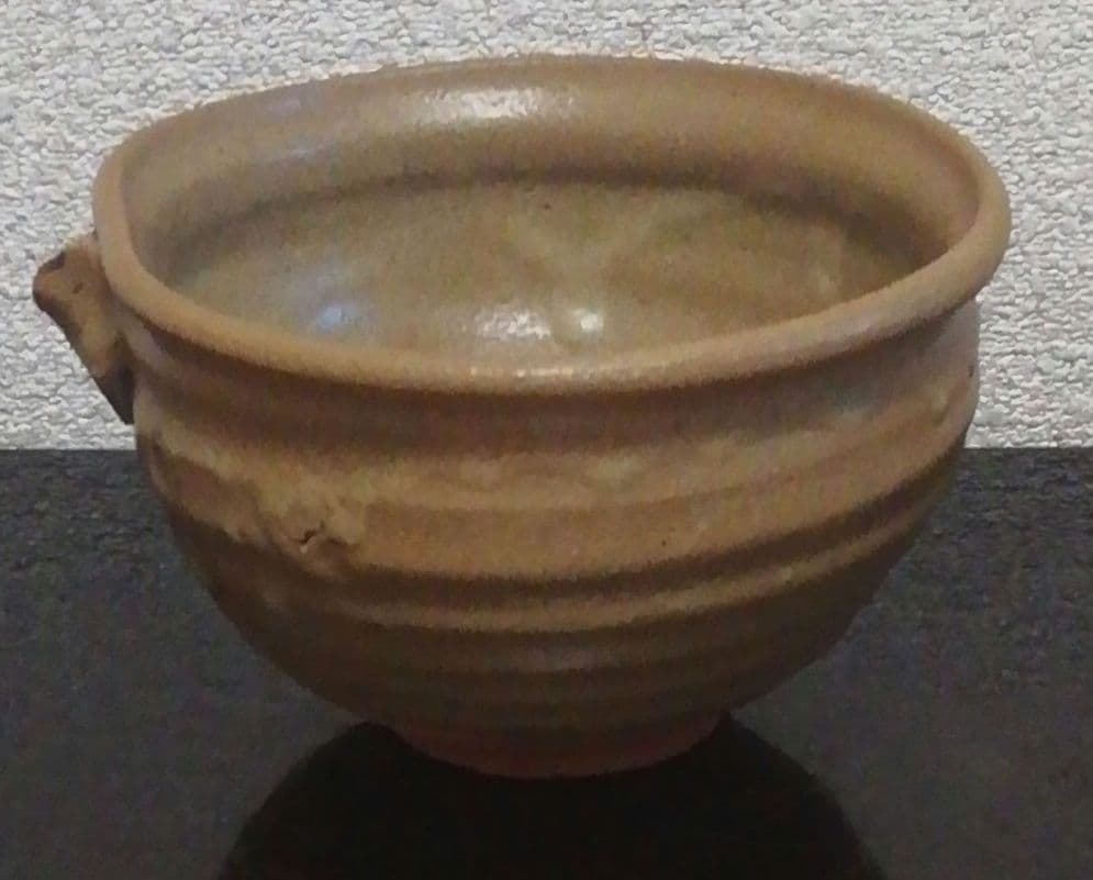 佐久間芳丘作　松古窯　絵唐津写　茶碗　共箱　茶道具