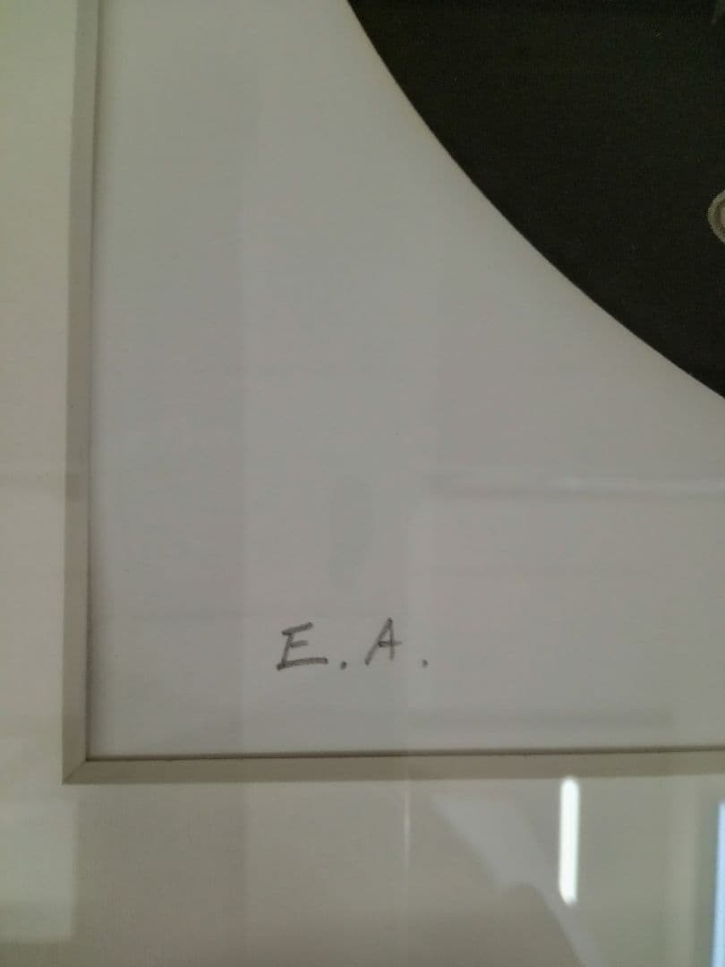 値下げしました❕　山内滋夫【時計草と青い花】額縁サイズ46×46×2.2cm