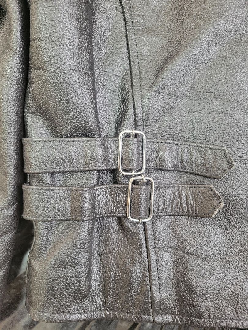 美品 本革 レザージャケット シングルライダース
