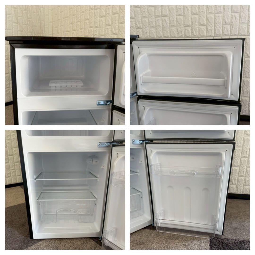 都内23区送料無料❗️ヤマダ電機　冷蔵庫　洗濯機　レンジ　ブラック家電３点セット✨