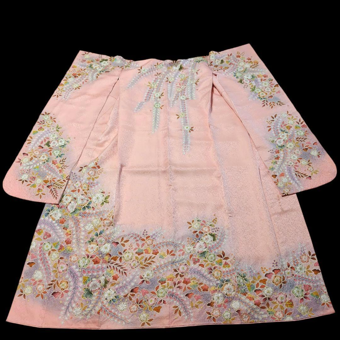 振袖フルセット(8点)・辻ヶ花・辻が花・翠山工房・落款有り・胴裏正絹・高級手縫い