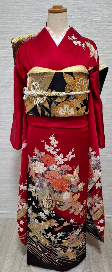本振り袖・袋帯の２点セット