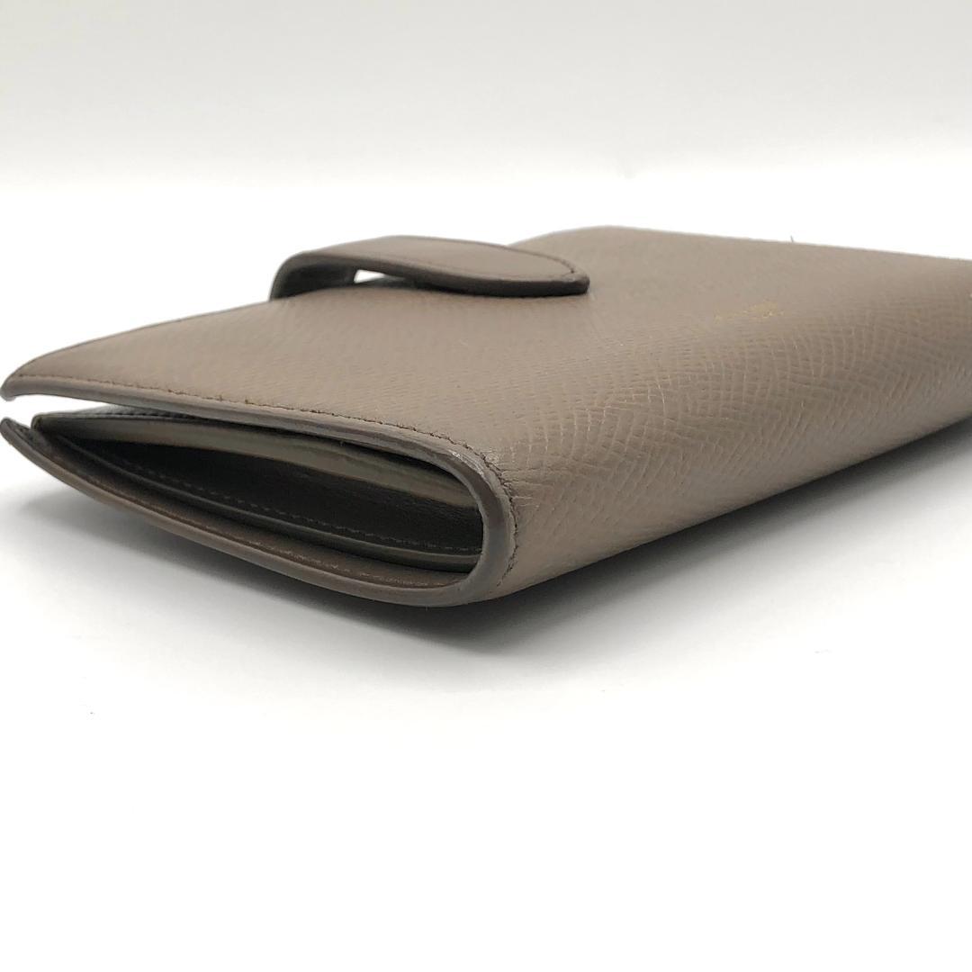 箱付き✨セリーヌ ミディアム ストラップ ウォレット 二つ折り財布 グレージュ