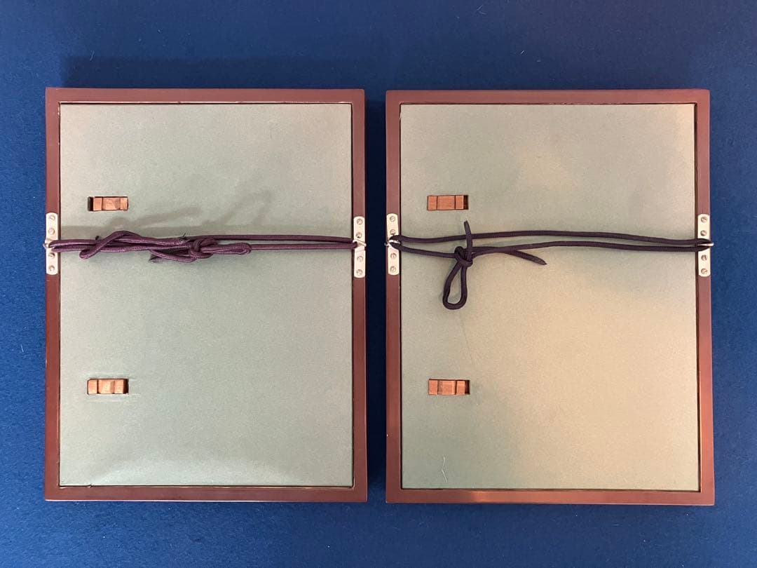 関頑亭【涅槃】額 ×2