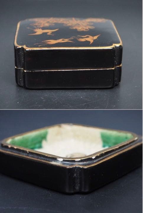 送料無料　博物館級大珍品　江戸期豊楽焼　香盒　共箱