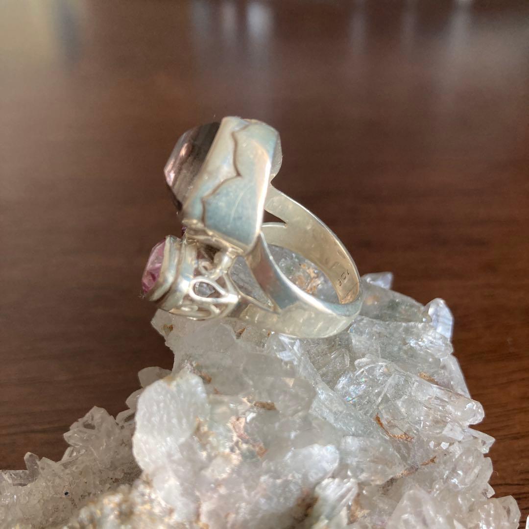 シャンカリジュエリー ピンクトパーズシルバーリング