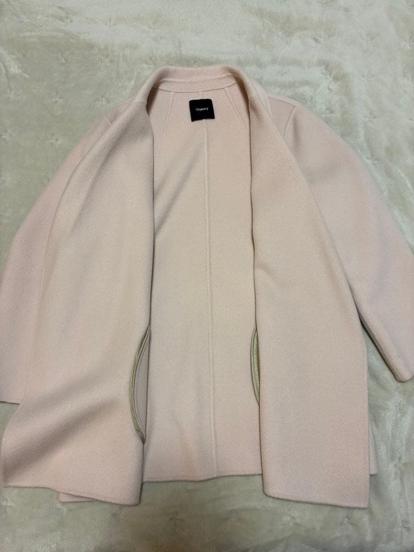 Theoryセオリー　カシミヤ ダブルフェイスコート L