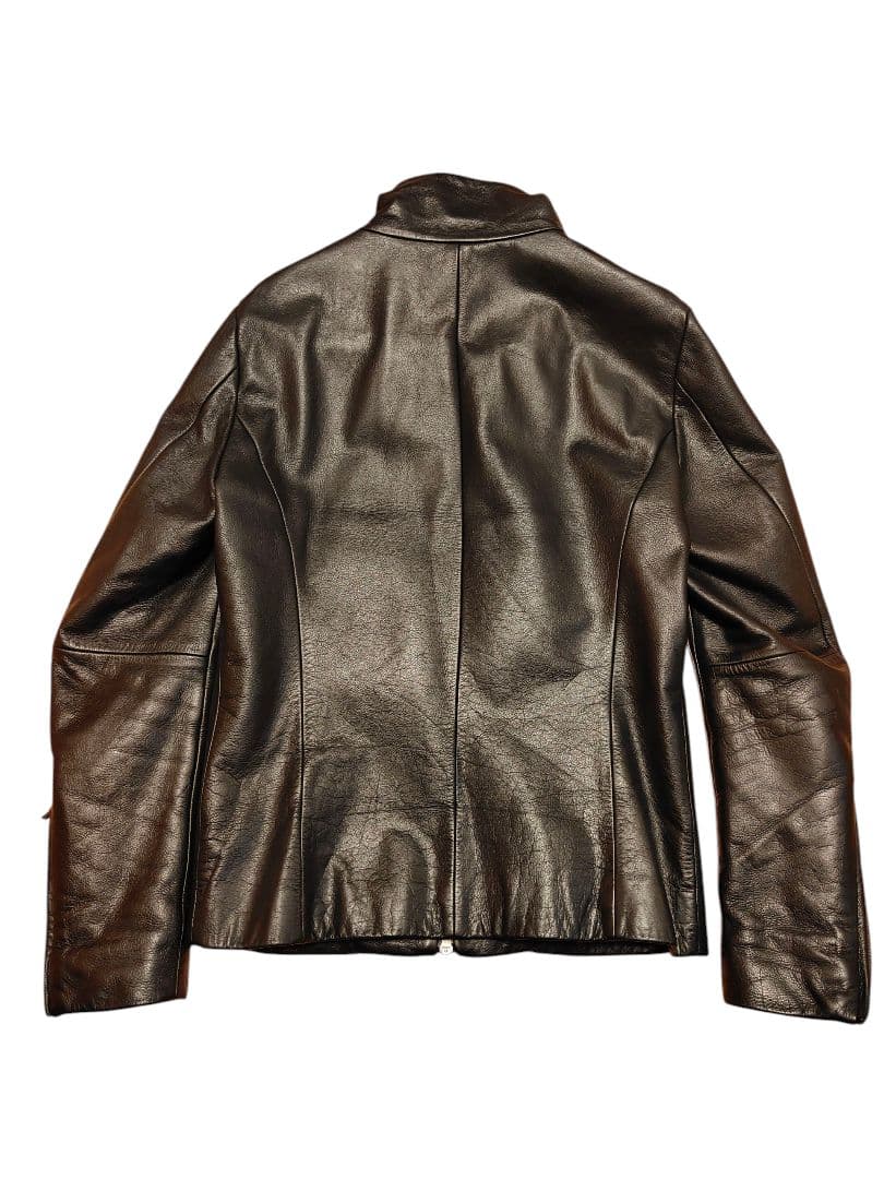 SHELLAC ハイネック レザー ジャケット サイズ48