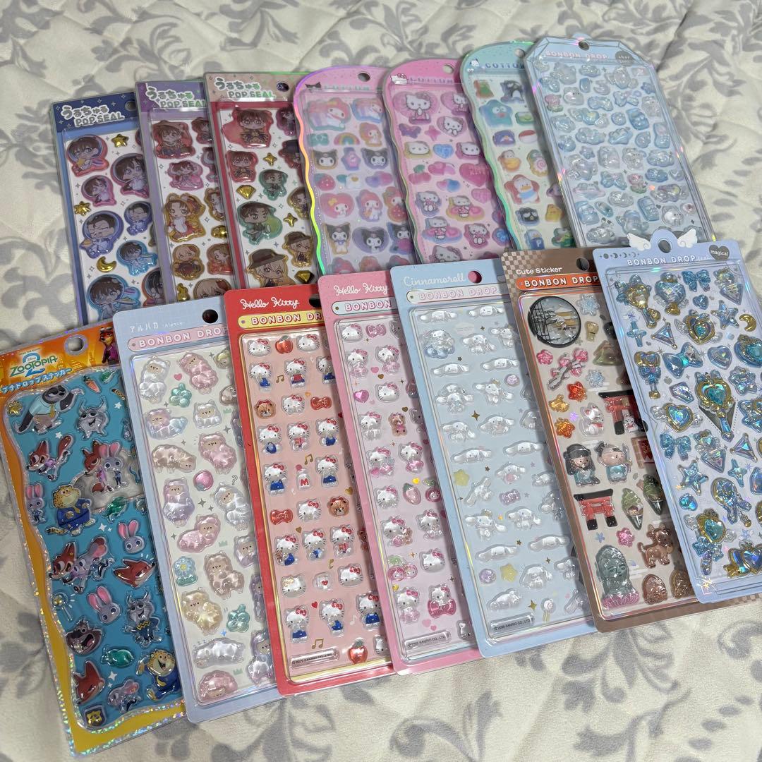 ボンボンドロップシール シール まとめ売り 100枚以上 ステッカー おはじき