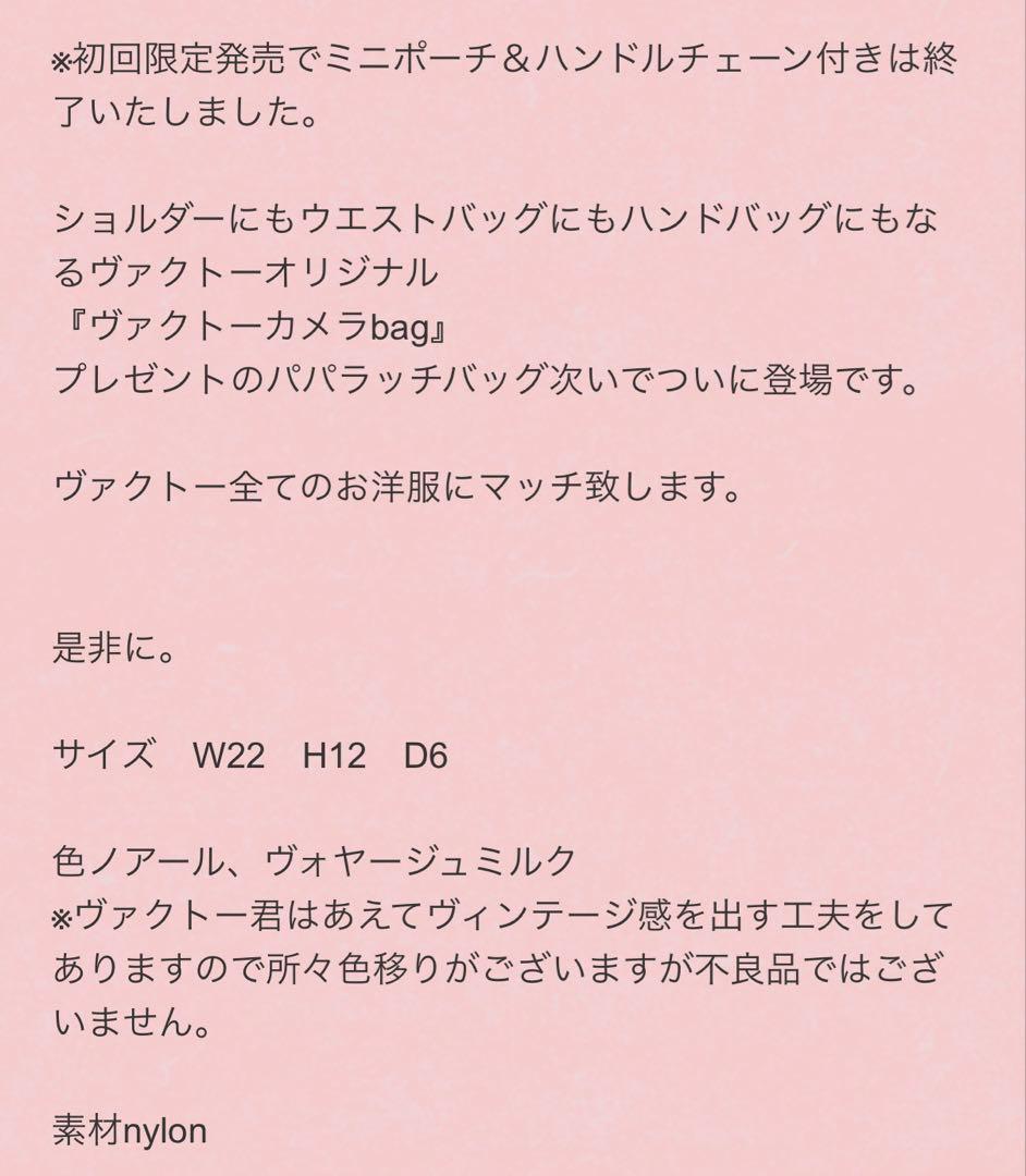 ヴァクトー　カメラbag