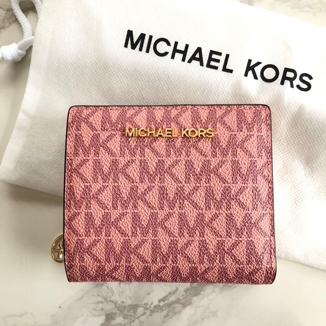 新品未使用 マイケルコース 折り財布 ピンク 2つ折り MICHAEL KORS