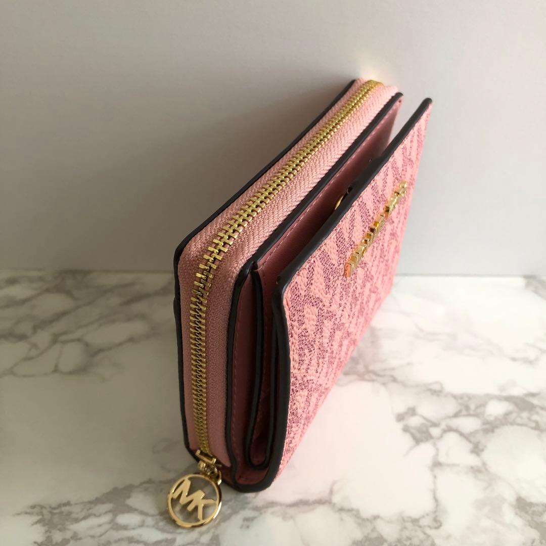 新品未使用 マイケルコース 折り財布 ピンク 2つ折り MICHAEL KORS