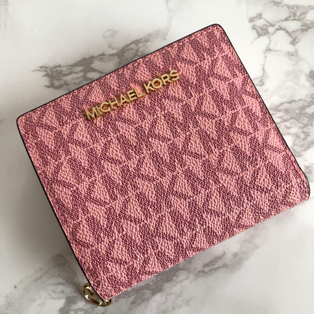 新品未使用 マイケルコース 折り財布 ピンク 2つ折り MICHAEL KORS