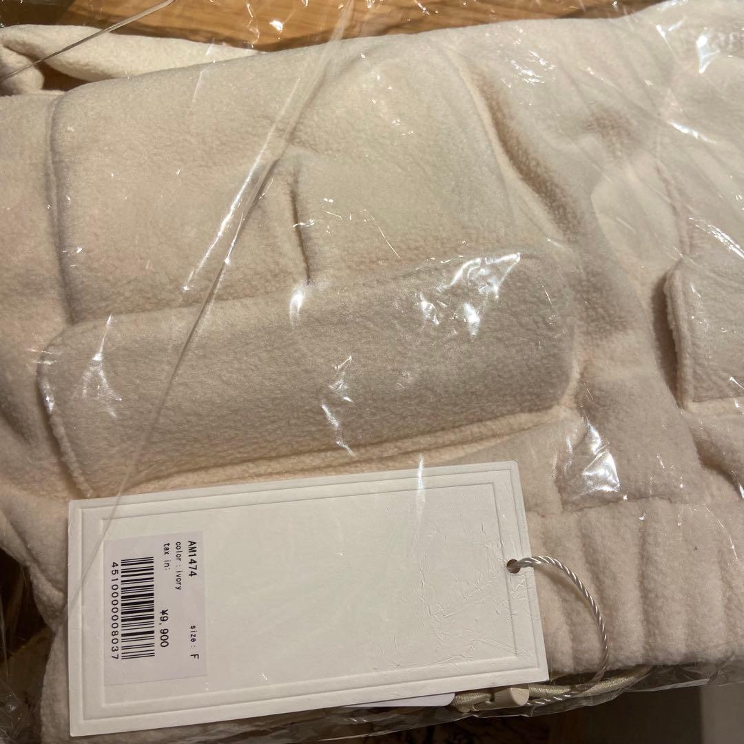 スカート Mary logo fleece skirt ivory andmary